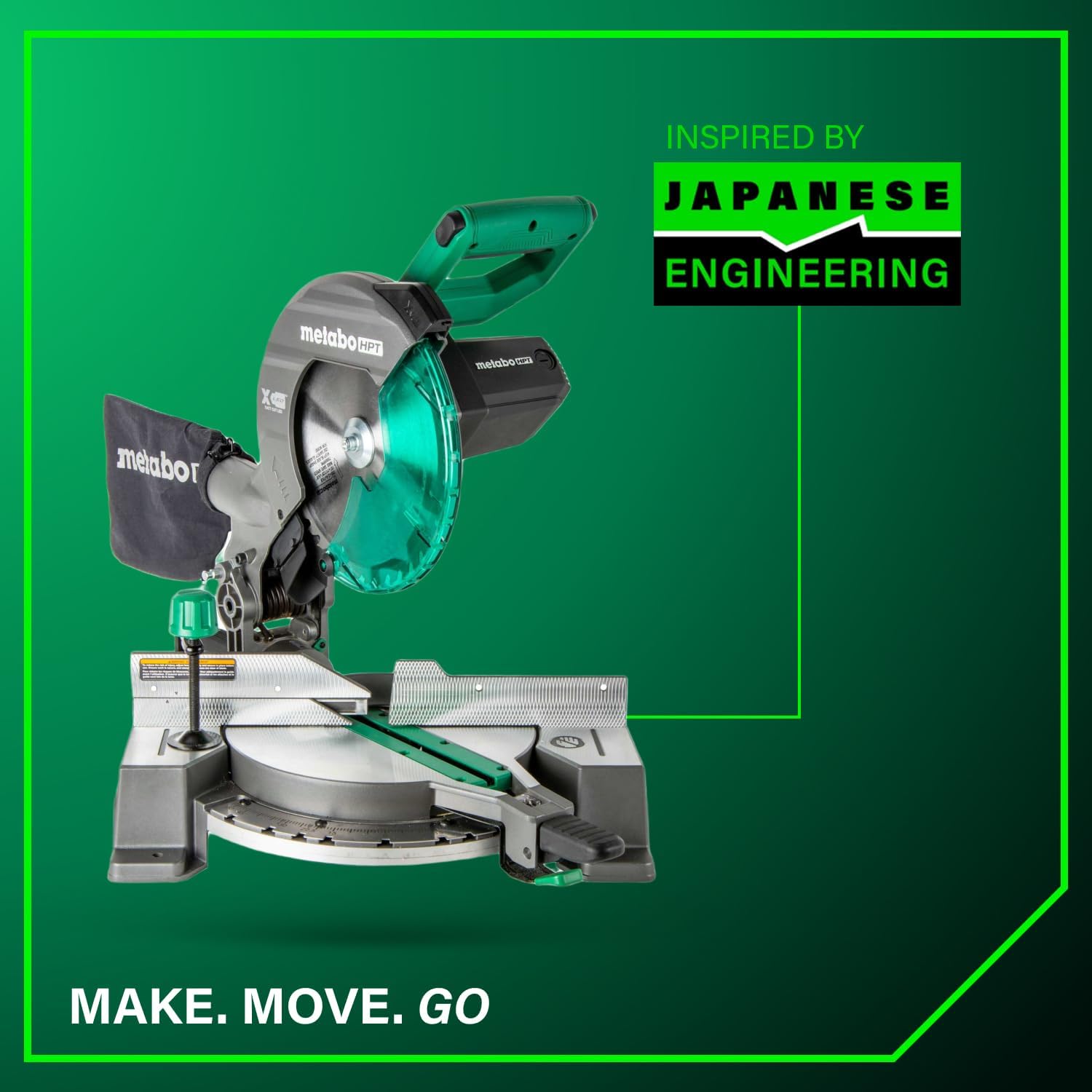 1787720299_zYbfnrNY Miter Saw - HPT 10-Inch Compound - 15-Amp Power Saw with Large 10-Inch Table, Precision Miter Angles, Single Bevel 0-45°, 24T TCT Blade