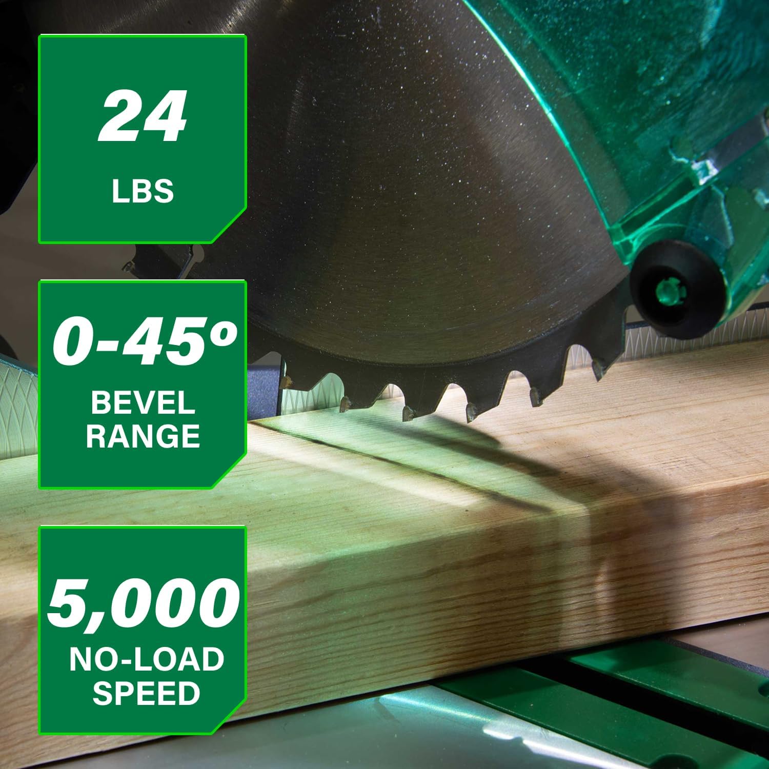 1787720303_sOVDmWgS Miter Saw - HPT 10-Inch Compound - 15-Amp Power Saw with Large 10-Inch Table, Precision Miter Angles, Single Bevel 0-45°, 24T TCT Blade
