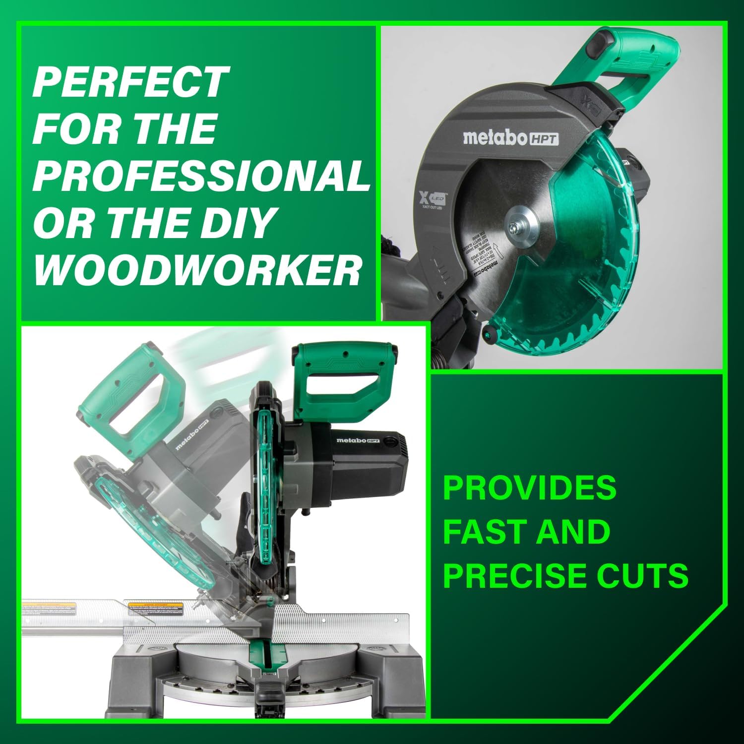 1787720307_o7pzgwyu Miter Saw - HPT 10-Inch Compound - 15-Amp Power Saw with Large 10-Inch Table, Precision Miter Angles, Single Bevel 0-45°, 24T TCT Blade