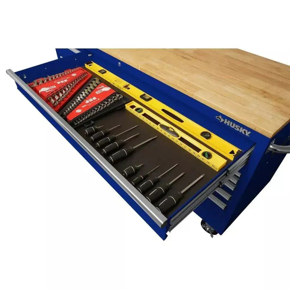 1787721429_r49c8lDl 72 w. 18-szuflada mobilny Workbench z lite drewno Top w Gloss niebieski