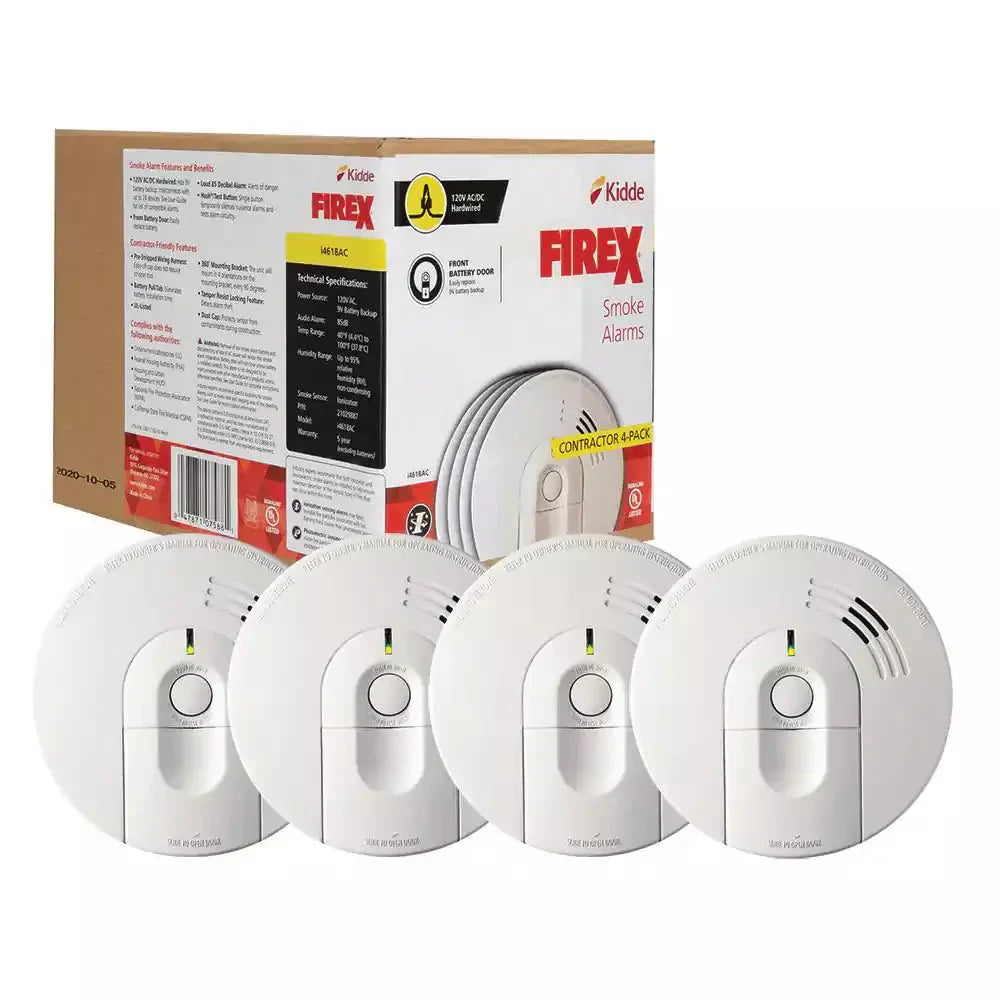 1787722167_1tMnvzMm 4-pakiet Hardwired Smoke Detector
