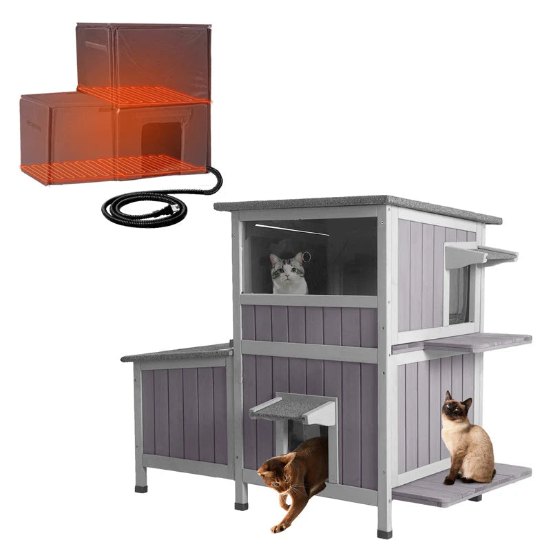 1787732943_6GCuZRt4 Dla kota schronienie, Heated Feral, AIR7033-IN-HP, Winter dla kota Cabin z Insulation Liner
