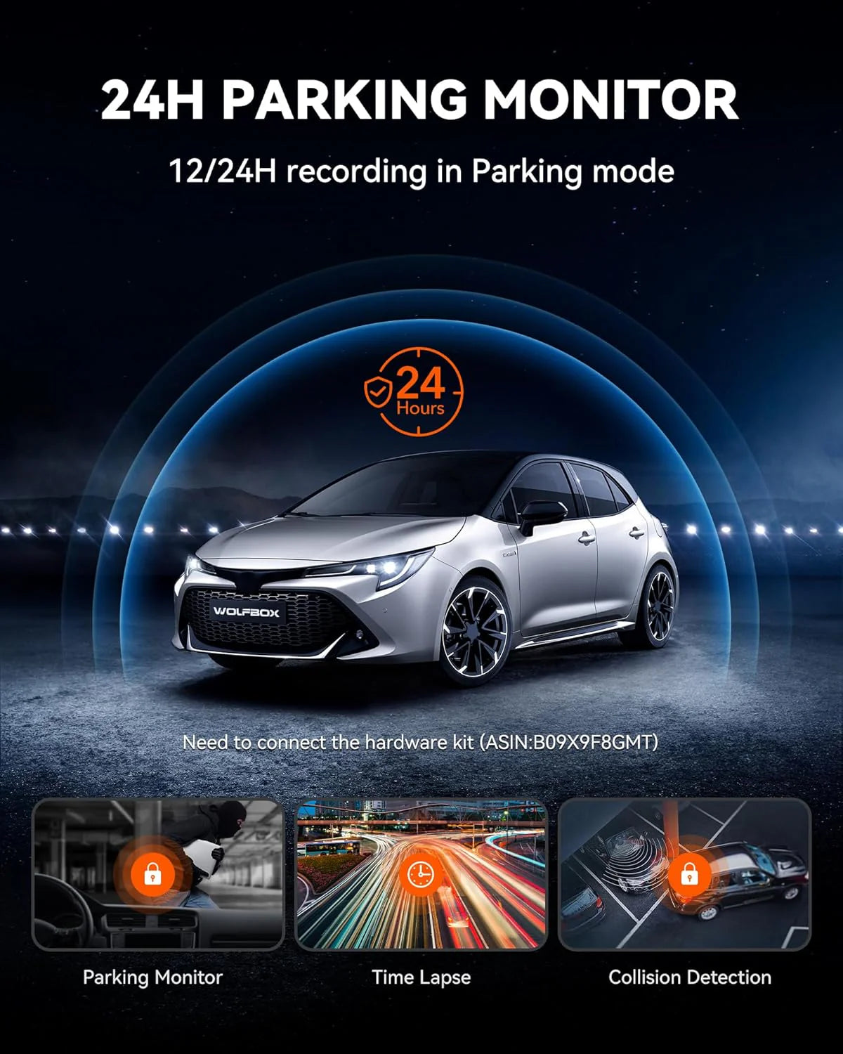 Dash kamera, G930 Rear View Mirror, 4K z Wi-Fi i GPS