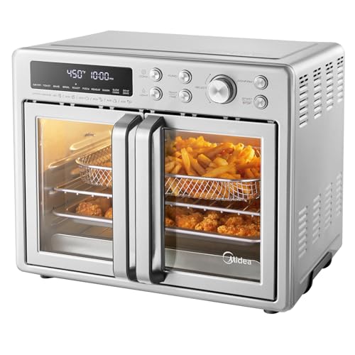 1787738255_MXk3hjJK Toaster Oven - Flexify French Door, Air Fryer Combo - 26.4 QT, Extra Large Air Fryer Countertop Oven 10 in 1 Combo, 25% Faster Cooking and 90%