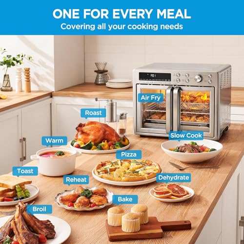 1787738271_pY0rnlkE Toaster Oven - Flexify French Door, Air Fryer Combo - 26.4 QT, Extra Large Air Fryer Countertop Oven 10 in 1 Combo, 25% Faster Cooking and 90%