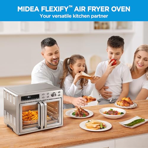 1787738284_POpebKxu Toaster Oven - Flexify French Door, Air Fryer Combo - 26.4 QT, Extra Large Air Fryer Countertop Oven 10 in 1 Combo, 25% Faster Cooking and 90%