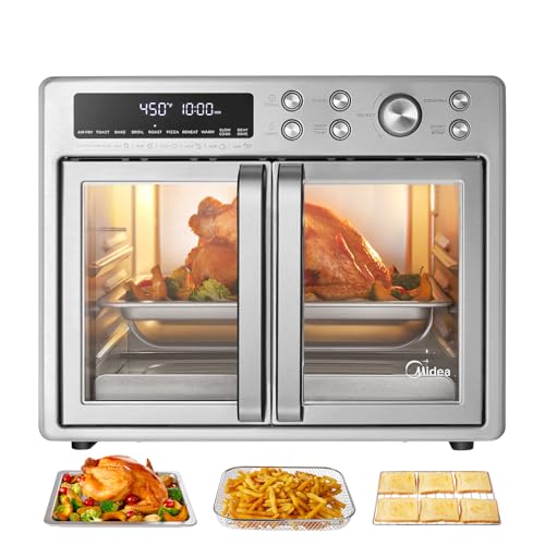 1787738288_OdLEdlJ9 Toaster Oven - Flexify French Door, Air Fryer Combo - 26.4 QT, Extra Large Air Fryer Countertop Oven 10 in 1 Combo, 25% Faster Cooking and 90%
