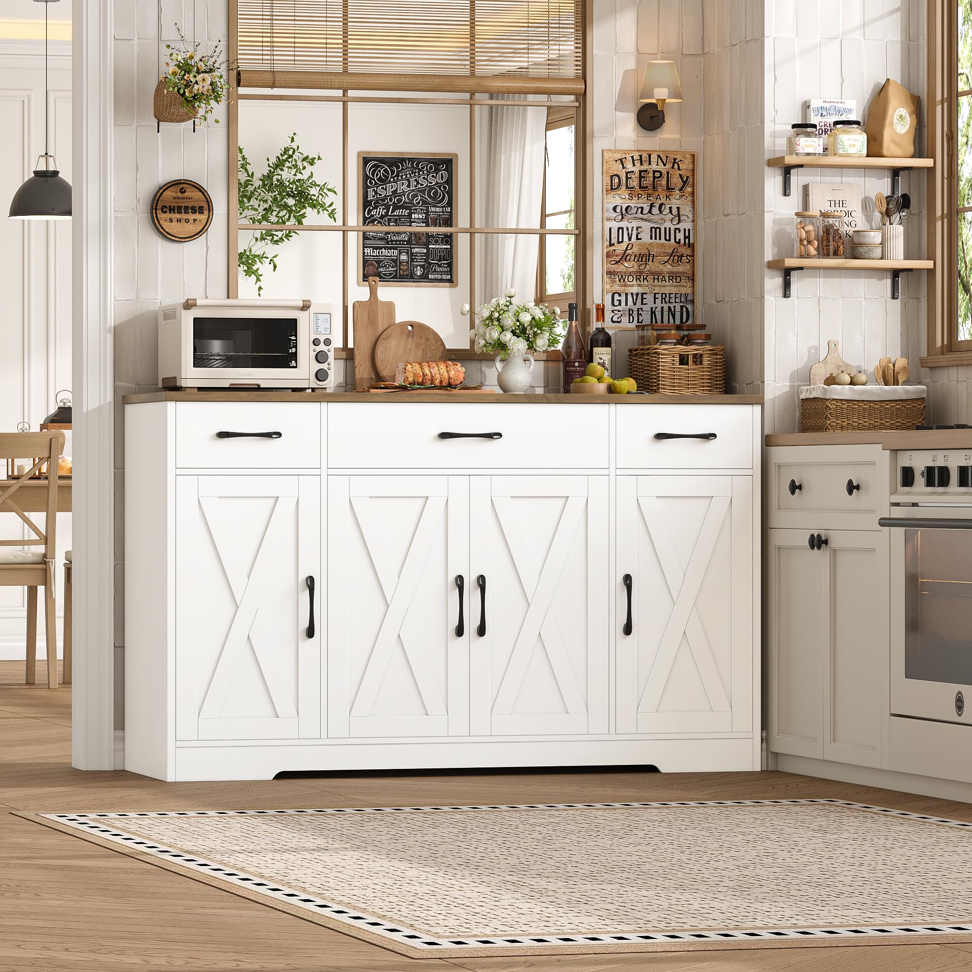 Buffet z szuflady szafka, 55 Sideboard magazynowy