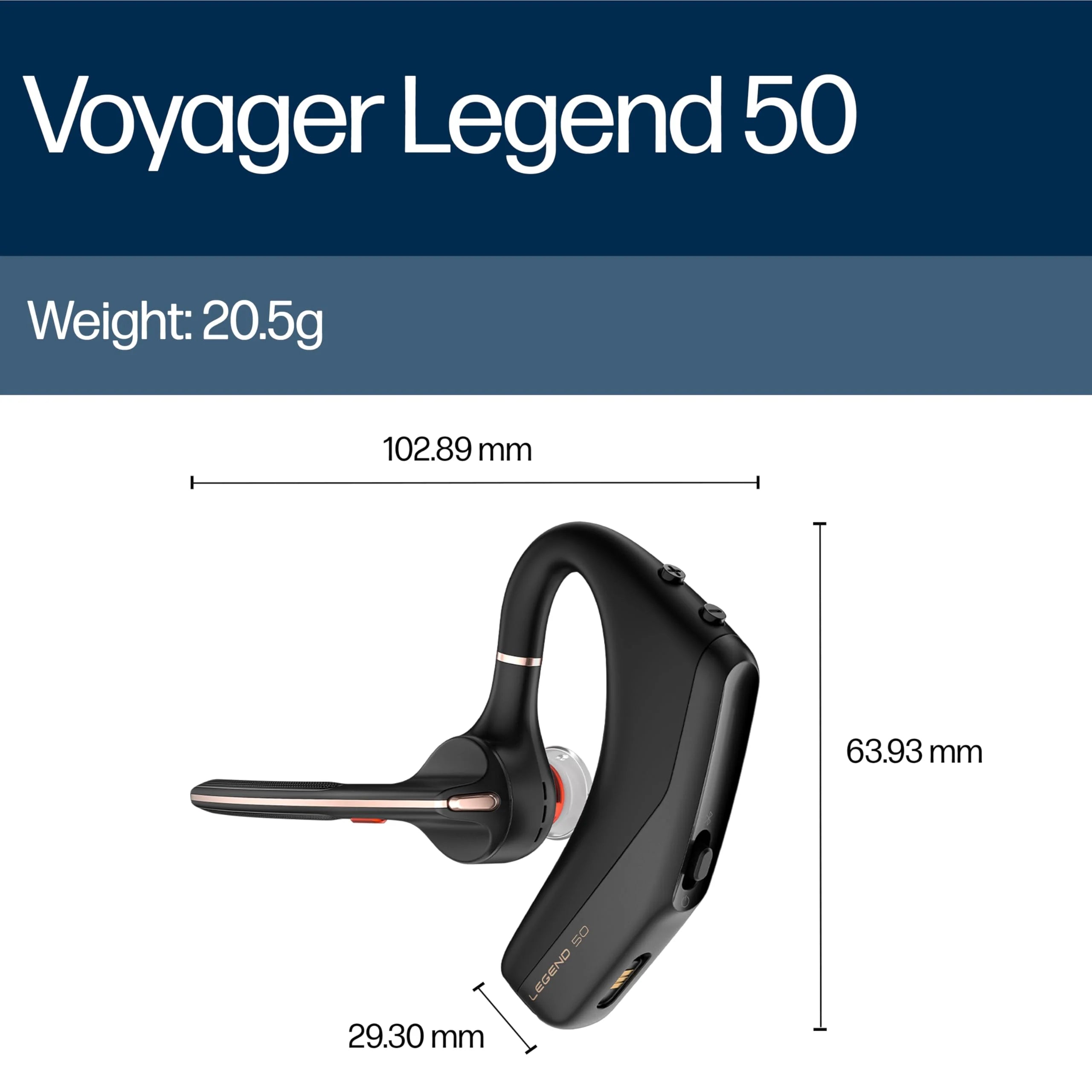 Legend 50 z bezprzewodowy Bluetooth Headset z Mic