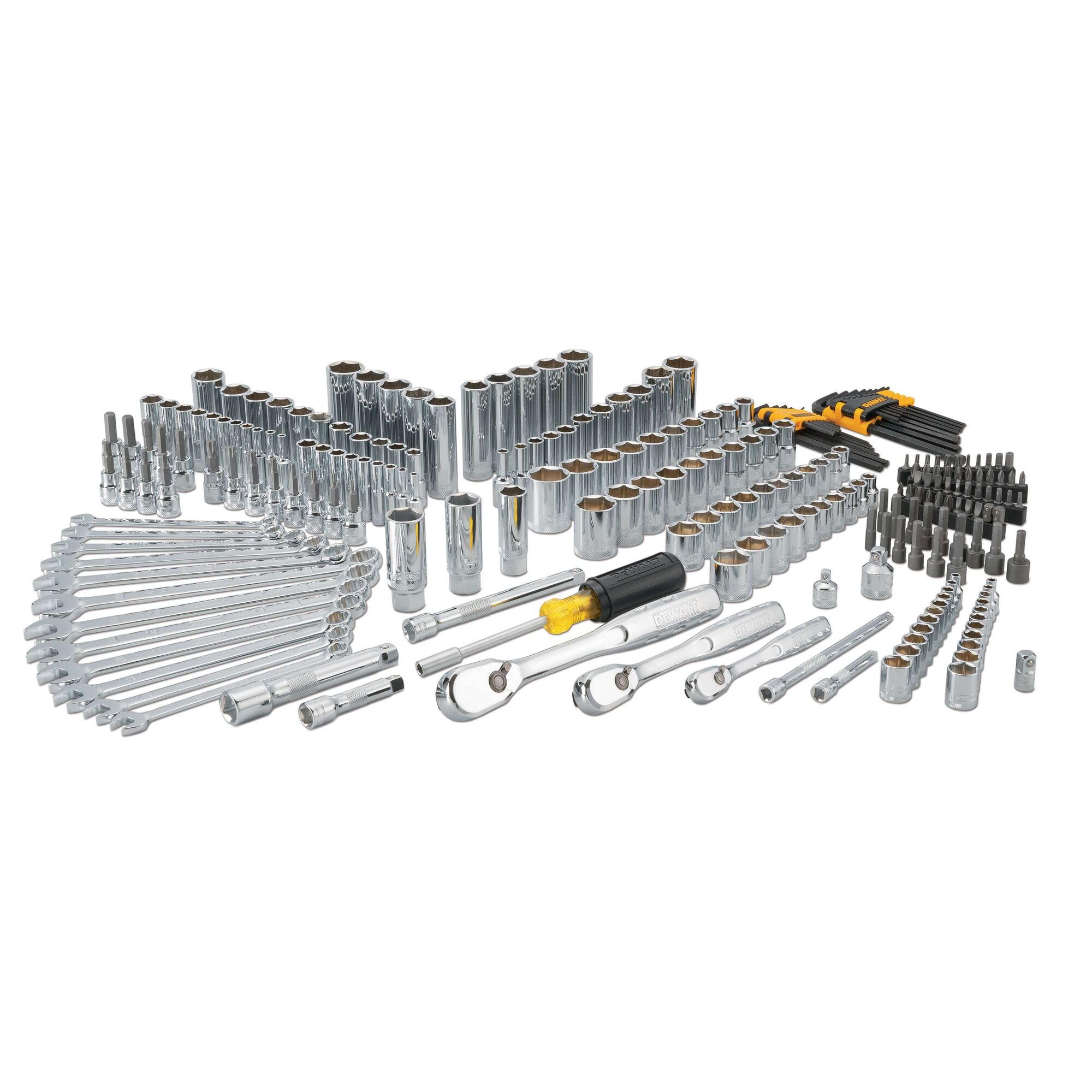 1787751626_EqyE7Z4D Mechanic narzędzie zestaw z 247-elementowy, SAE Ratchets i Sockets