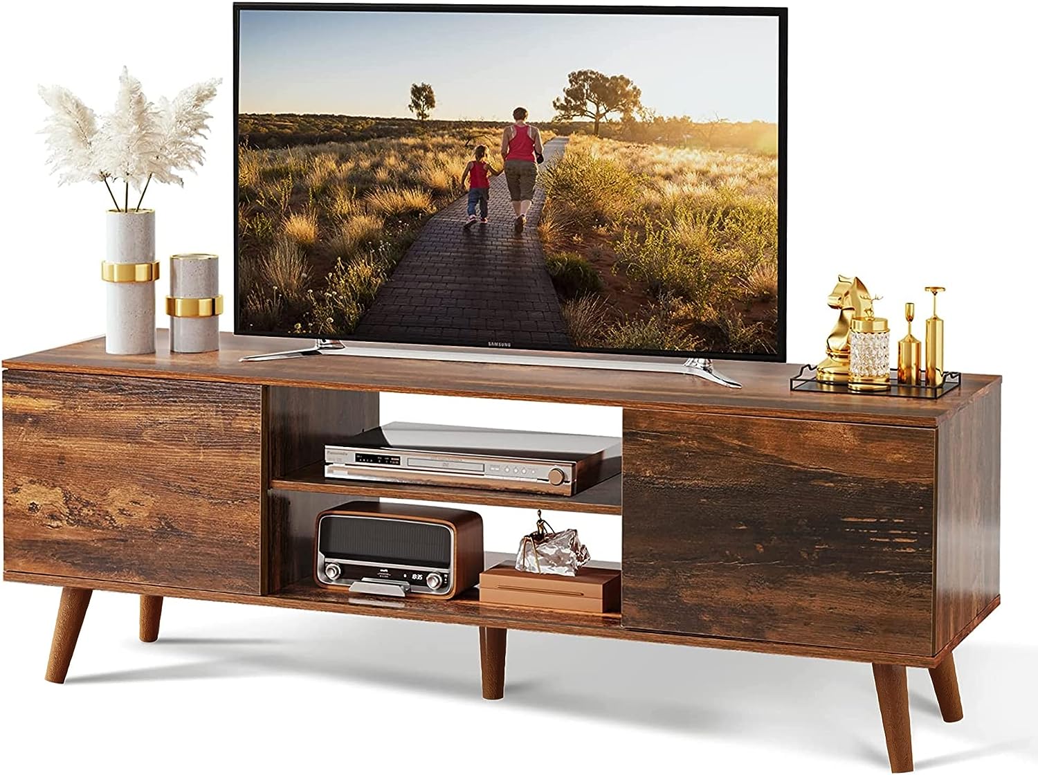 1787770894_aoCKC9Tj Szafka RTV, do 55 60 cali TV, Mid Century nowoczesny TV Console, Entertainment Center