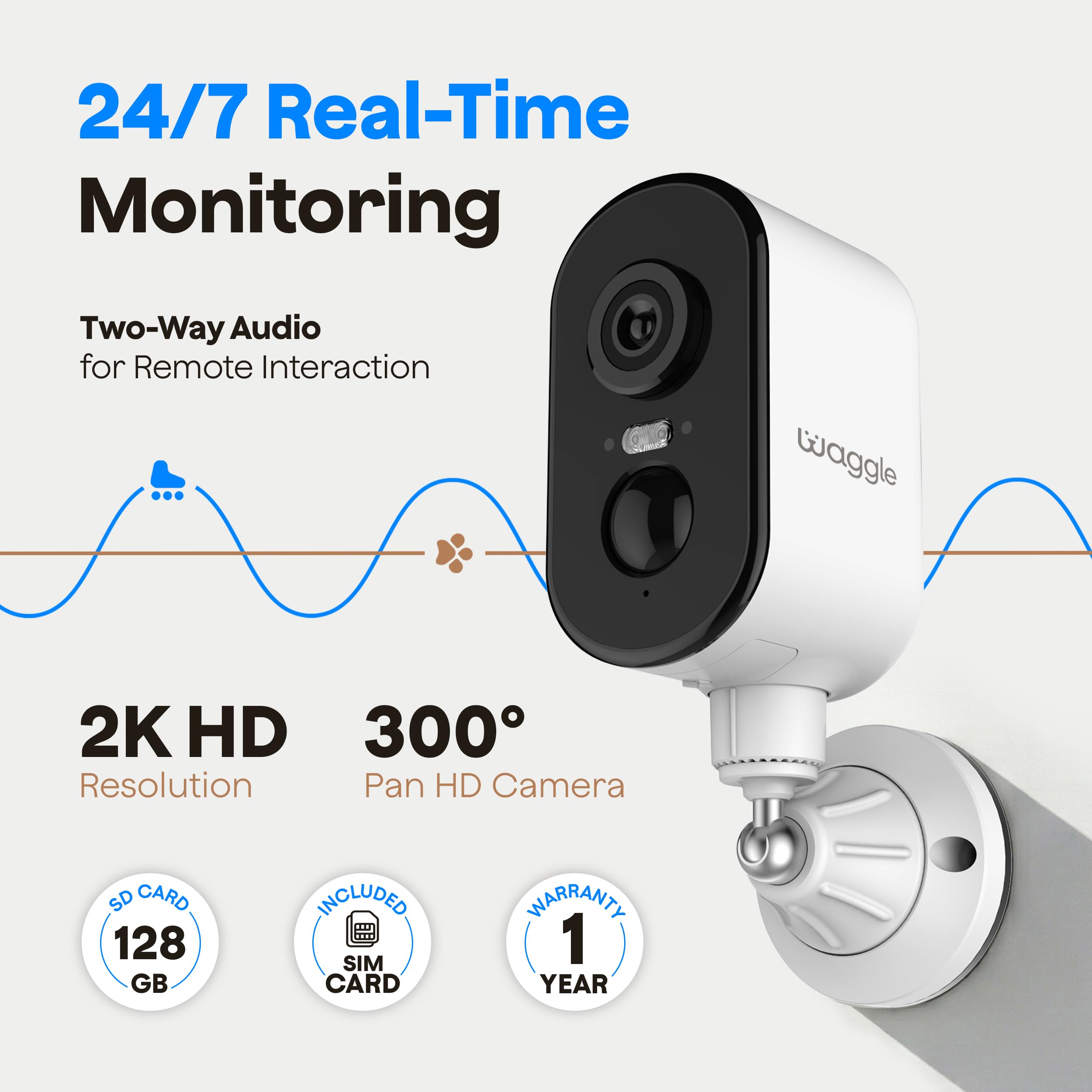 4G LTE Cellular kamera monitoringu z 2K HD Vision