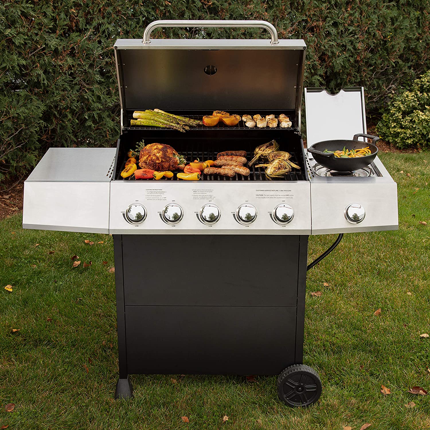 CGG-8500 boczny Five palnik grill gazowy