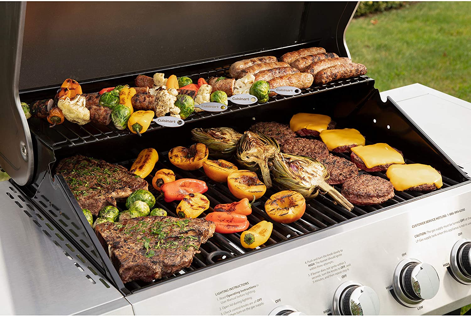 CGG-8500 boczny Five palnik grill gazowy