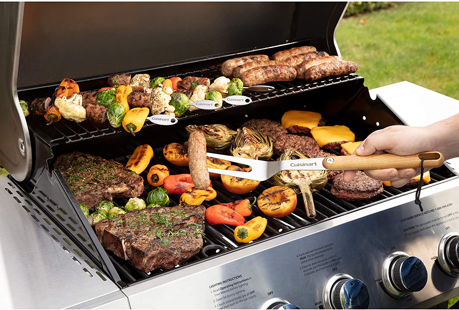 CGG-8500 boczny Five palnik grill gazowy