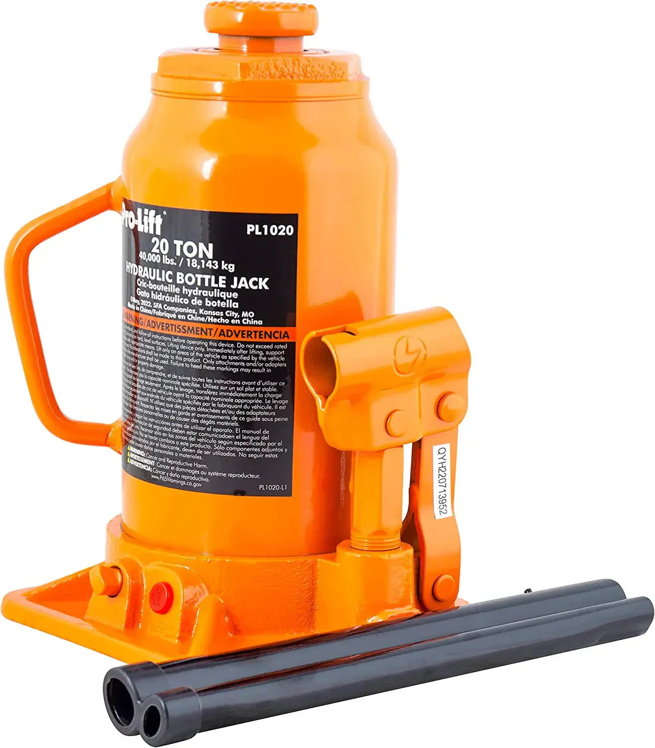 1787776937_572EGxwl Bottle Jack - 20 Ton Hydraulic - Portable Car Jack 40000 Lbs Capacity with Pump Handle for Car Sedans SUV