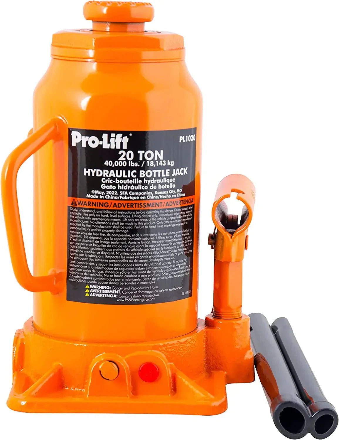 1787776949_NzcyBKri Bottle Jack - 20 Ton Hydraulic - Portable Car Jack 40000 Lbs Capacity with Pump Handle for Car Sedans SUV