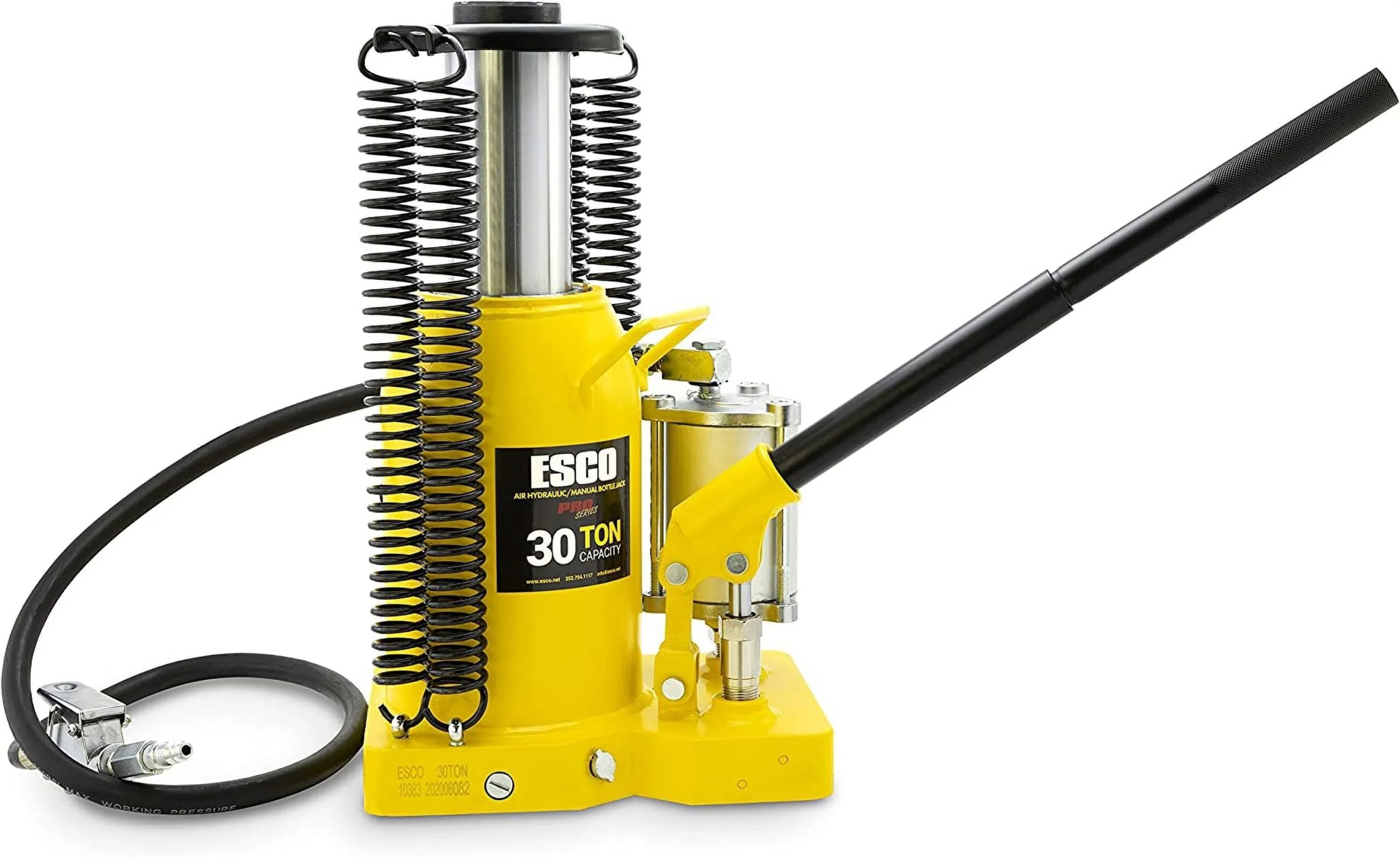 1f08823678ddd4198a2c59e64d3dc9482efbde65539dc676f5b47e00d981d33b-scaled-1 Bottle Jack - 30 Ton Pro Series Air Hydraulic, Heavy Duty Lifting - Designed for Automotive and Industrial Use