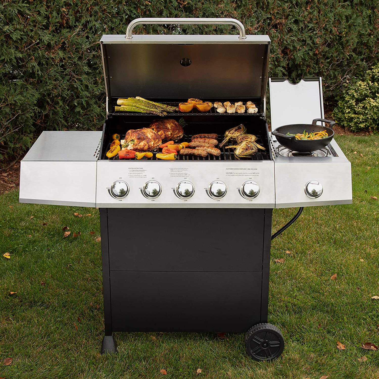 CGG-8500 boczny Five palnik grill gazowy