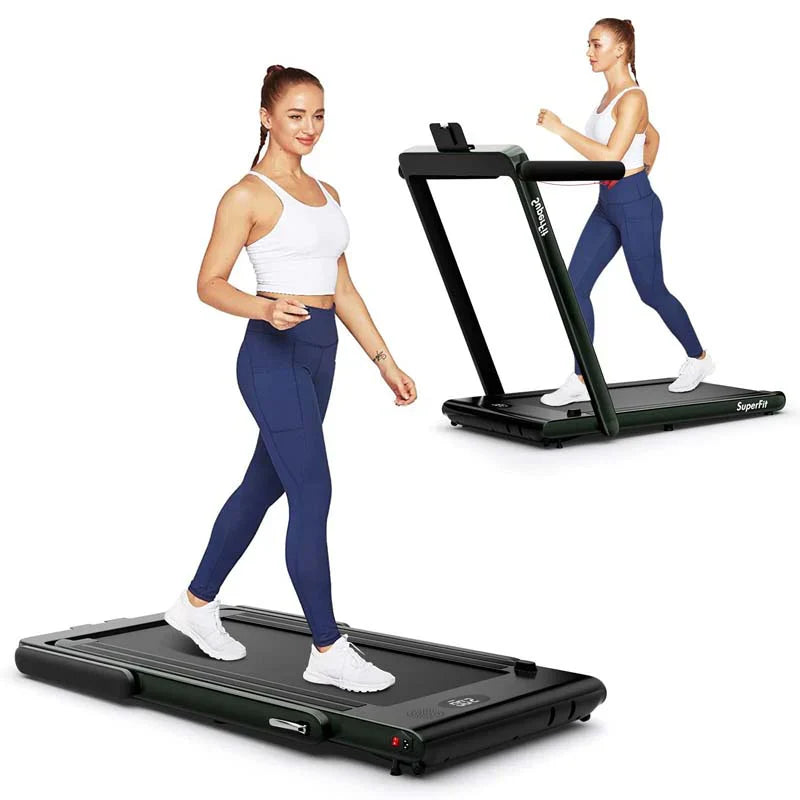 26ed702937d6e4e03d9aca423e16a0ef788b02b72a207f36dd25f2ee3e8a83af Treadmill - 2.5HP 2-in-1 Folding Under Desk, Featuring Speaker APP Remote Control - Portable Walking Jogging Machine for Home Gym Office