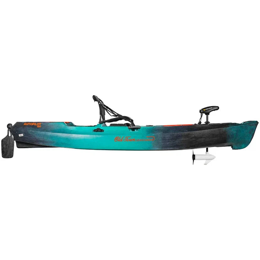 2c286bf0488e68c17f00daad24fcd5a84eb9c976e55760cdb7a29715c372c04c Sportsman Autopilot 120 Motorized wedkarski kajak z Trolling silnik 12-ft