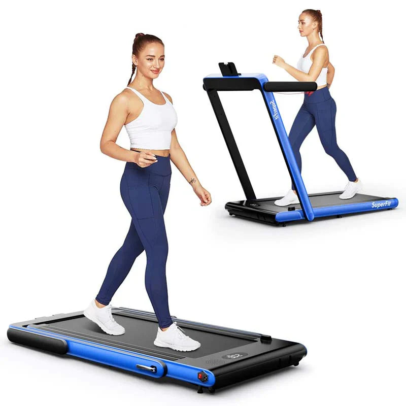 2d3dcb0ccf80b68ce4b878767ab74898c2c7e119e76eccb20d28bcf34b31757e Treadmill - 2.5HP 2-in-1 Folding Under Desk, Featuring Speaker APP Remote Control - Portable Walking Jogging Machine for Home Gym Office
