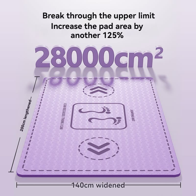 3-140cm_Extra_Wide_Yoga_Mat 140cm dodatkowy szeroki Yoga mata, do Family Fitness i Parent Child Exercise
