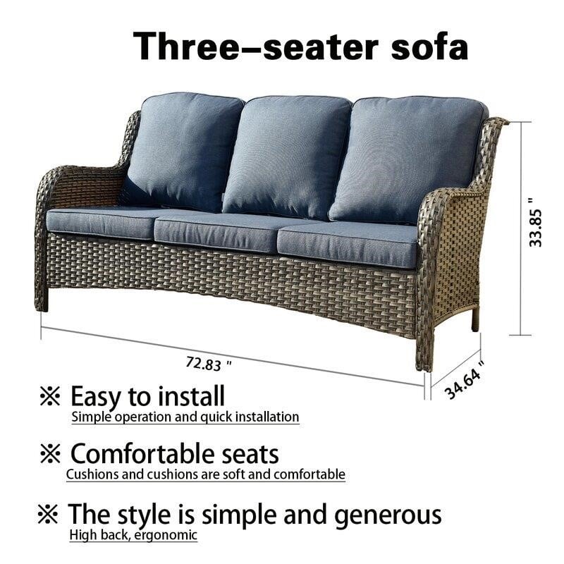 34124167badd526a6efb20c580ad49ae4d812430849c1a5a9de3e6cc960d9223 Latimer Wicker/rattan 5-osobowy Seating Group z Cushions