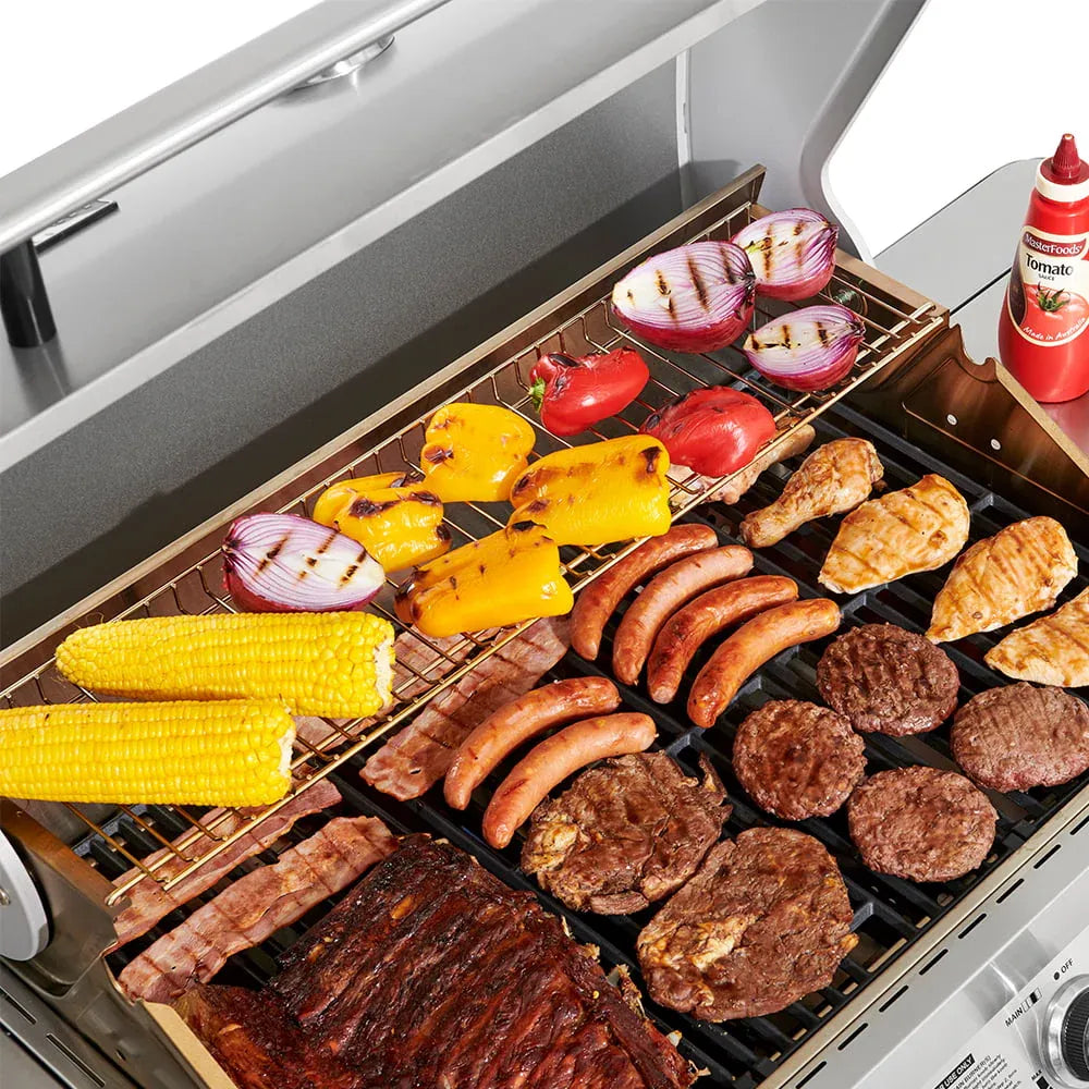 3ab3997aa0bb47574a081fef8ebbefff879b161daf7f490f93df7f7b25f1b445 Grills 17842 stal nierdzewna 4 palnik propanowy grill gazowy z Rotisserie