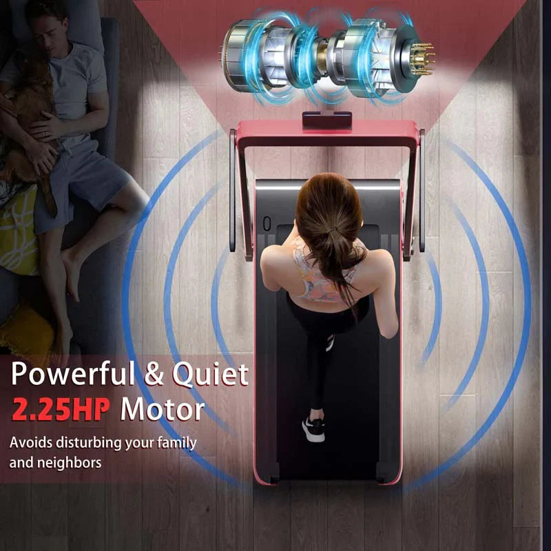 3add6d5d2c9d44593e20dcc4e771c6c355bb3caa3f64e32d70370a06a84c2dc6 Treadmill - 2.5HP 2-in-1 Folding Under Desk, Featuring Speaker APP Remote Control - Portable Walking Jogging Machine for Home Gym Office
