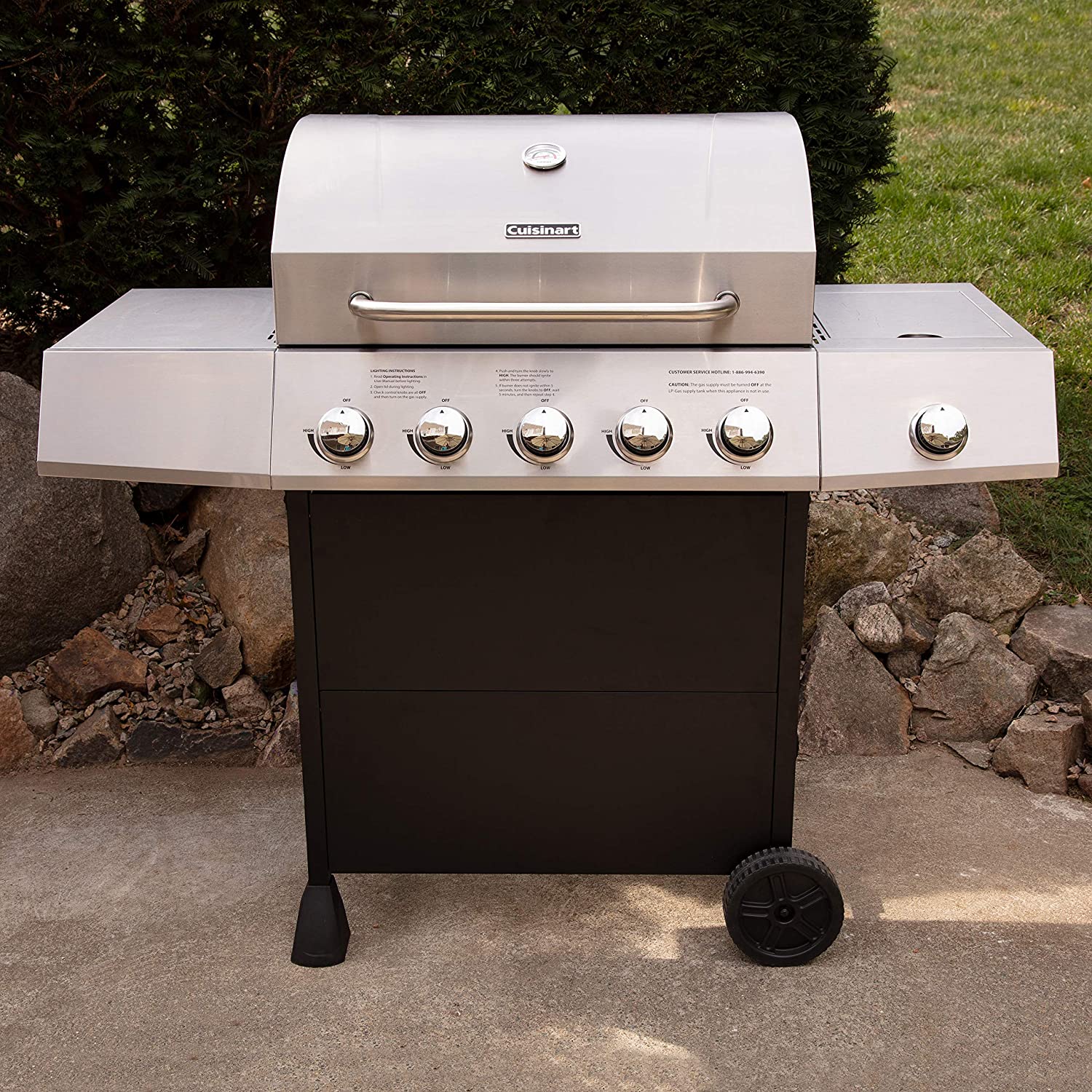 CGG-8500 boczny Five palnik grill gazowy