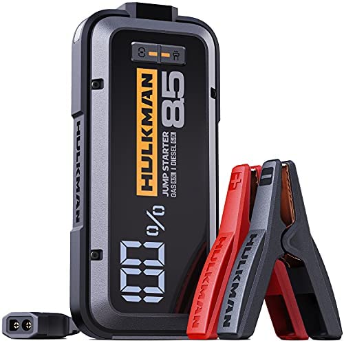 42d9d1e8db263f5297fb6d614eea937f41799e880953a0c54018551180f4bf32 Jump Starter - Alpha85, 2000 Amp 20000mAh Car Starter - Designed for Up to 8.5L Gas and 6L Diesel Engines