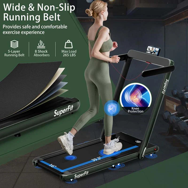 53a2e101f50b7345ffe920427700265dc565213d563bb4fb04d44f0a4305e0c3 Treadmill - 2.5HP 2-in-1 Folding Under Desk, Featuring Speaker APP Remote Control - Portable Walking Jogging Machine for Home Gym Office
