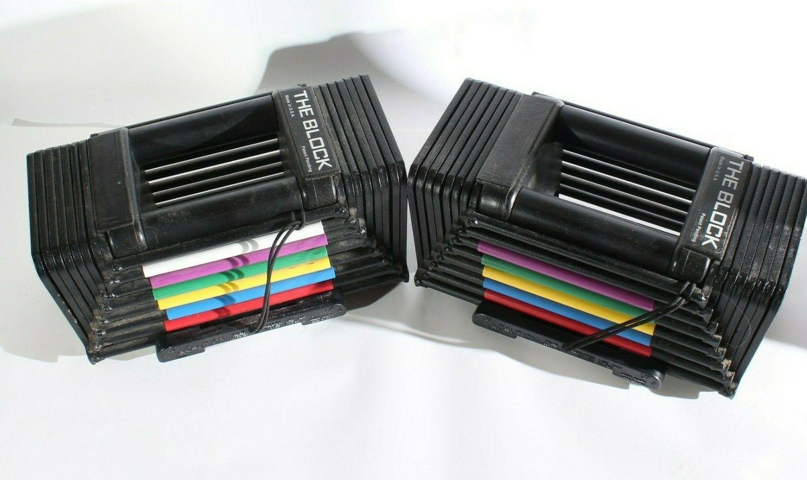 5b63a491cc56a74e76b17863760eaca50bf1d0bcf33975f01278139abf86b1ed Regulowany Dumbbells, 2 Block 45 lb, Weights przenośny Exercise