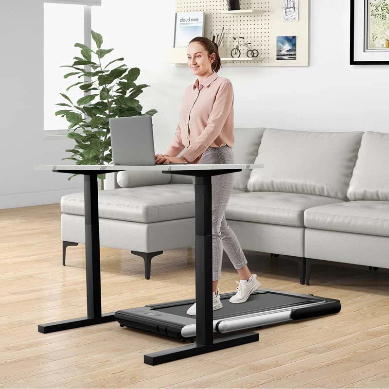 7d0acc7370ccbee1d20c4f00170006e9da9dbfe23faffb5b345904077fe9a785 Treadmill - 2.5HP 2-in-1 Folding Under Desk, Featuring Speaker APP Remote Control - Portable Walking Jogging Machine for Home Gym Office