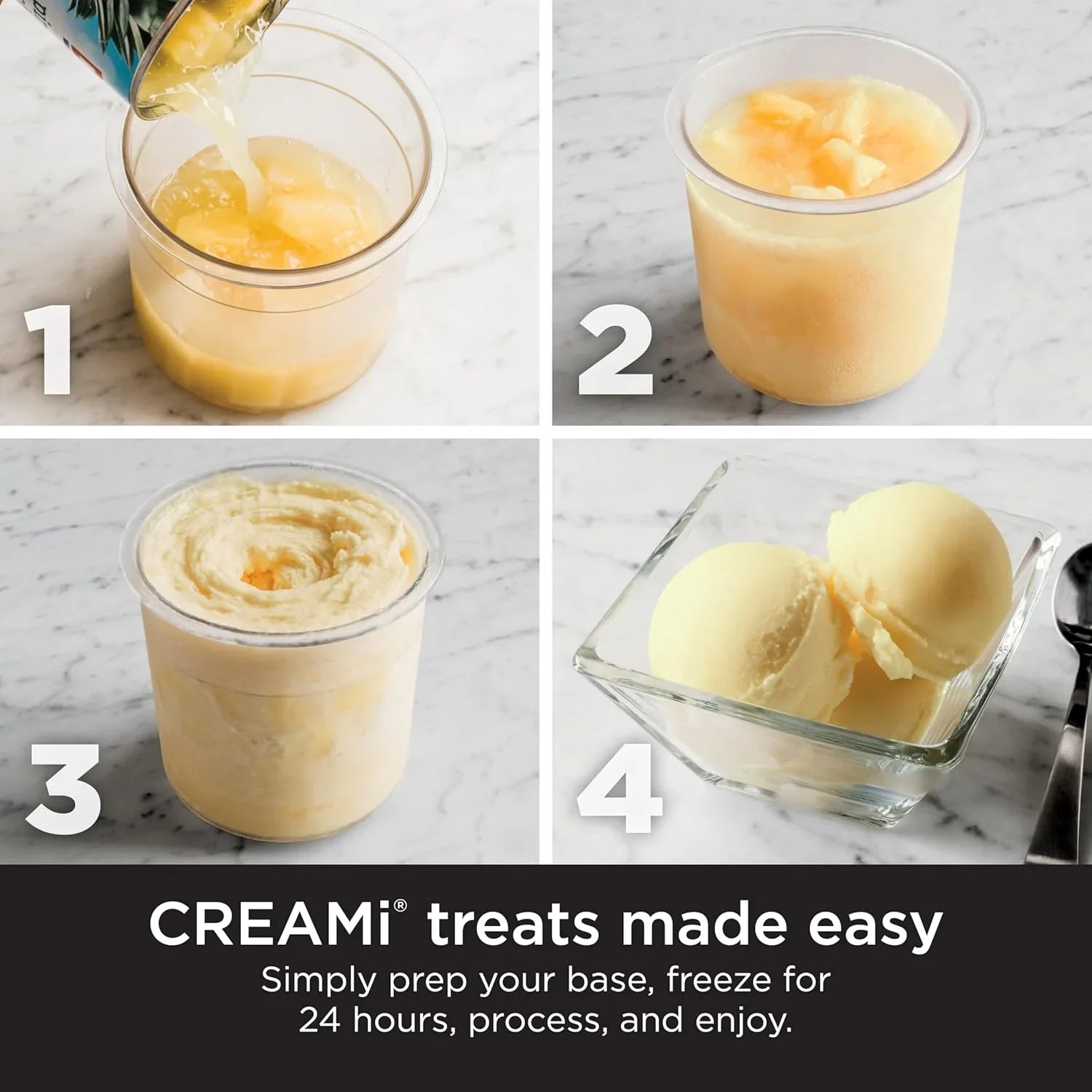 8bf46a38b93f1891562493d0cc77911f5c0ab1beb6c647a5af6e056a9ac2dcb5 Ice Cream Maker - NC301 Creami - Designed for Gelato, Mix-ins, Milkshakes, Sorbet, Smoothie Bowls and More, 7 One-touch Programs, With (2) Pint Containers
