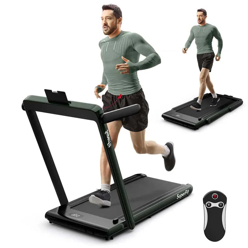 8e89bbf4789e3dd56ca65d27b299e48f61b838614ff8e2371330ecb4dd4799d3 Treadmill - 2.5HP 2-in-1 Folding Under Desk, Featuring Speaker APP Remote Control - Portable Walking Jogging Machine for Home Gym Office