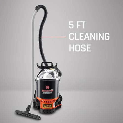 92332cde442ff16c5c30f94849c168ef69e0c7397e324f5dc4500fe68c107cb7 Vacuum Cleaner - Commercial Shoulder Vac Pro Backpack Bagged - Featuring HEPA Media Filter, Lightweight with Extra Long Cord, Chiropractic Design