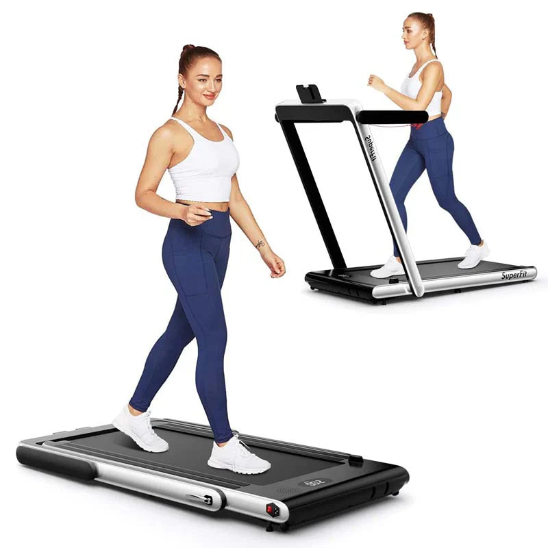 9306d5a9718db730e311b977714fa41d434db4a970deae76510cfe0fddc403d1 Treadmill - 2.5HP 2-in-1 Folding Under Desk, Featuring Speaker APP Remote Control - Portable Walking Jogging Machine for Home Gym Office