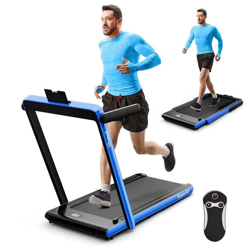96c27dc883df4c88931871849f4b92930fd8c39c3b5ca41e90d4870160ad0821 Treadmill - 2.5HP 2-in-1 Folding Under Desk, Featuring Speaker APP Remote Control - Portable Walking Jogging Machine for Home Gym Office