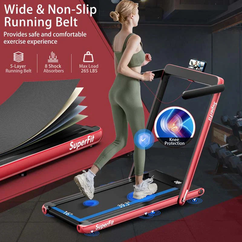 9cb6355de48ab2e59cdf2d11825336e57f1808d24cafeef33e4ade3948a125dc Treadmill - 2.5HP 2-in-1 Folding Under Desk, Featuring Speaker APP Remote Control - Portable Walking Jogging Machine for Home Gym Office