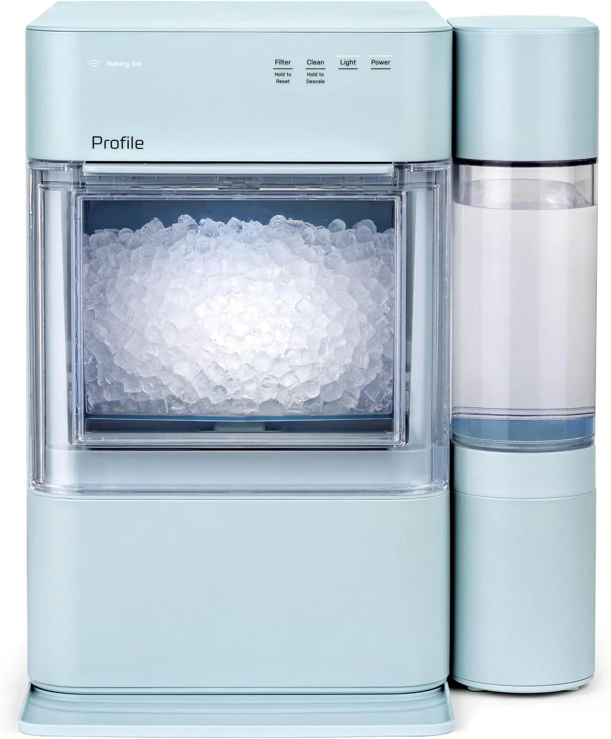 a4c9d0cdd8ad2ac1643fbc879258fca30936645f1fbde72521924c49d90debbb-1 Tank - Opal 2.0 XL with 1 Gallon - Chewable Crunchable Countertop Nugget Ice Maker, Scoop Included, 38 Lbs in 24 Hours, Pellet Ice Machine