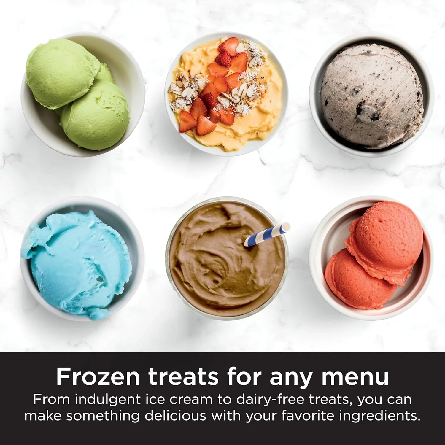 a5215f88bdefcee7d8a341c1570d8eccf89af260f8982cf6a6a8a6adab5de664 Ice Cream Maker - NC301 Creami - Designed for Gelato, Mix-ins, Milkshakes, Sorbet, Smoothie Bowls and More, 7 One-touch Programs, With (2) Pint Containers