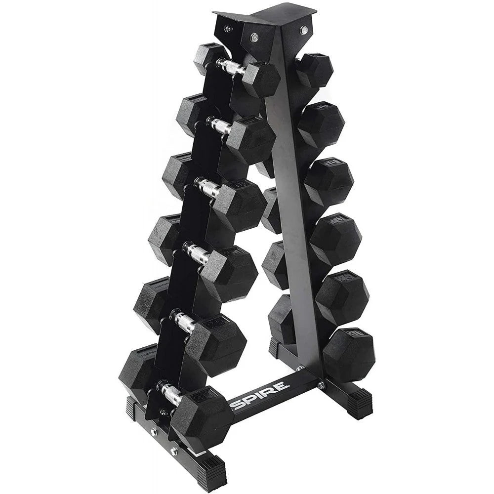a80ec2070cd84ef0128a5be1c86e31479342e9bf46d15ada8a5dcd63a8dab1ac Fitness 210 lb. (5-30 lb.) guma Dumbbell zestaw z 6 para Vertical regal