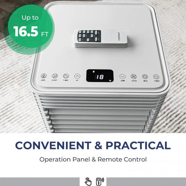 ade8040bb4e32e90a9201aacce38ab5d62d1a3645e8f3415c623f4fcb8d79d7f 8000 BTU 3-in-1 powietrza lodówka turystyczna z Dehumidifier i wentylator Mode