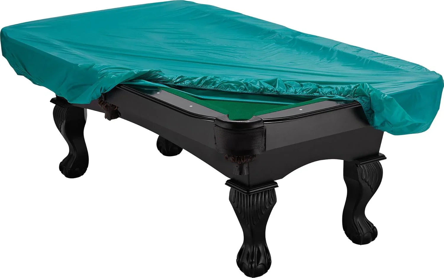 Table - 6 Ft Portable Pool - Adults Folding Billiards Tables for Game Room with Easy Foldable Storage, Includes Full Set of Billiard Balls, Cues