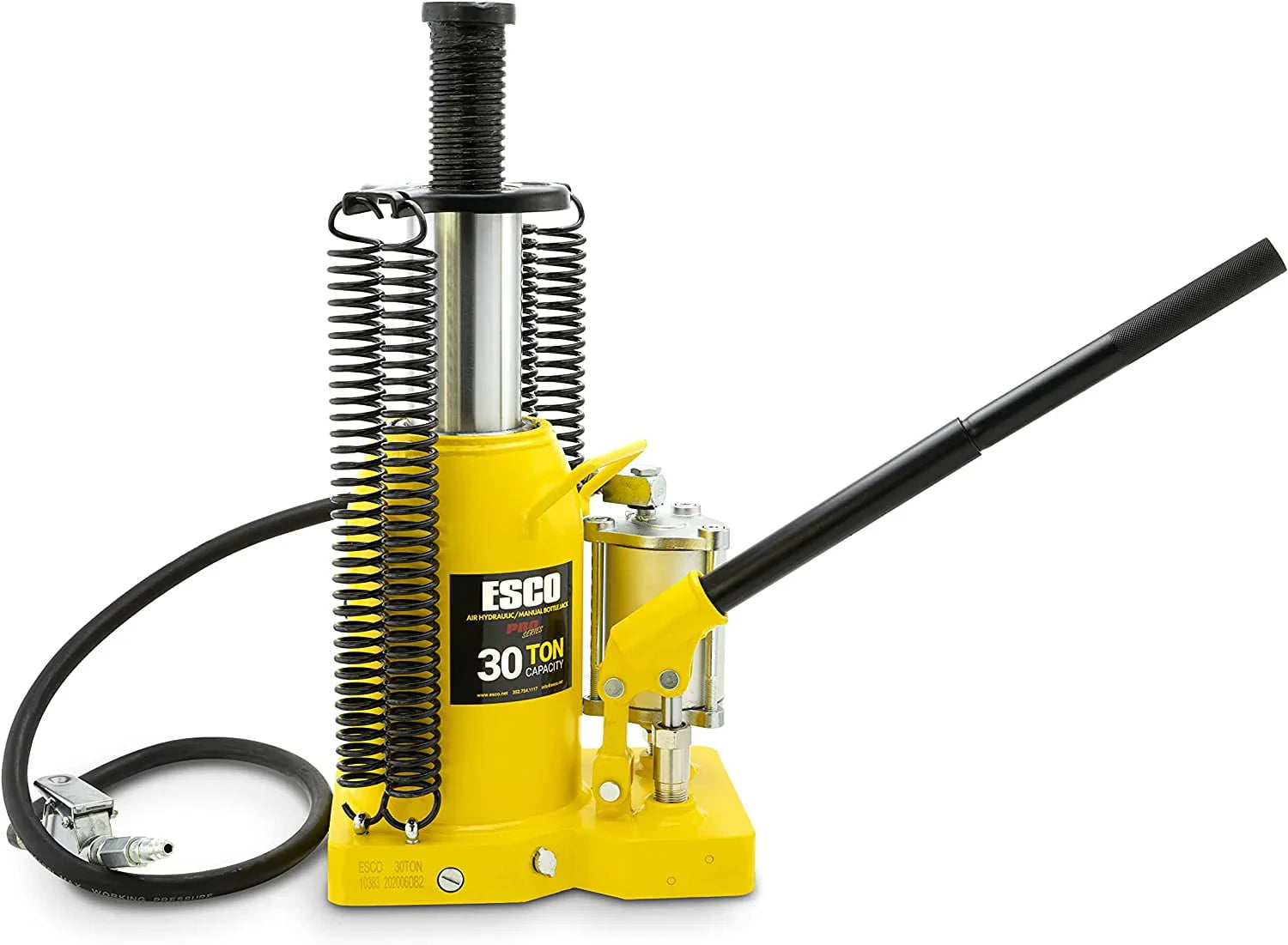 b5b06131e4d609bc4802c7f99cfe33c76c973b078abde26089bf9c39d3110d33 Bottle Jack - 30 Ton Pro Series Air Hydraulic, Heavy Duty Lifting - Designed for Automotive and Industrial Use