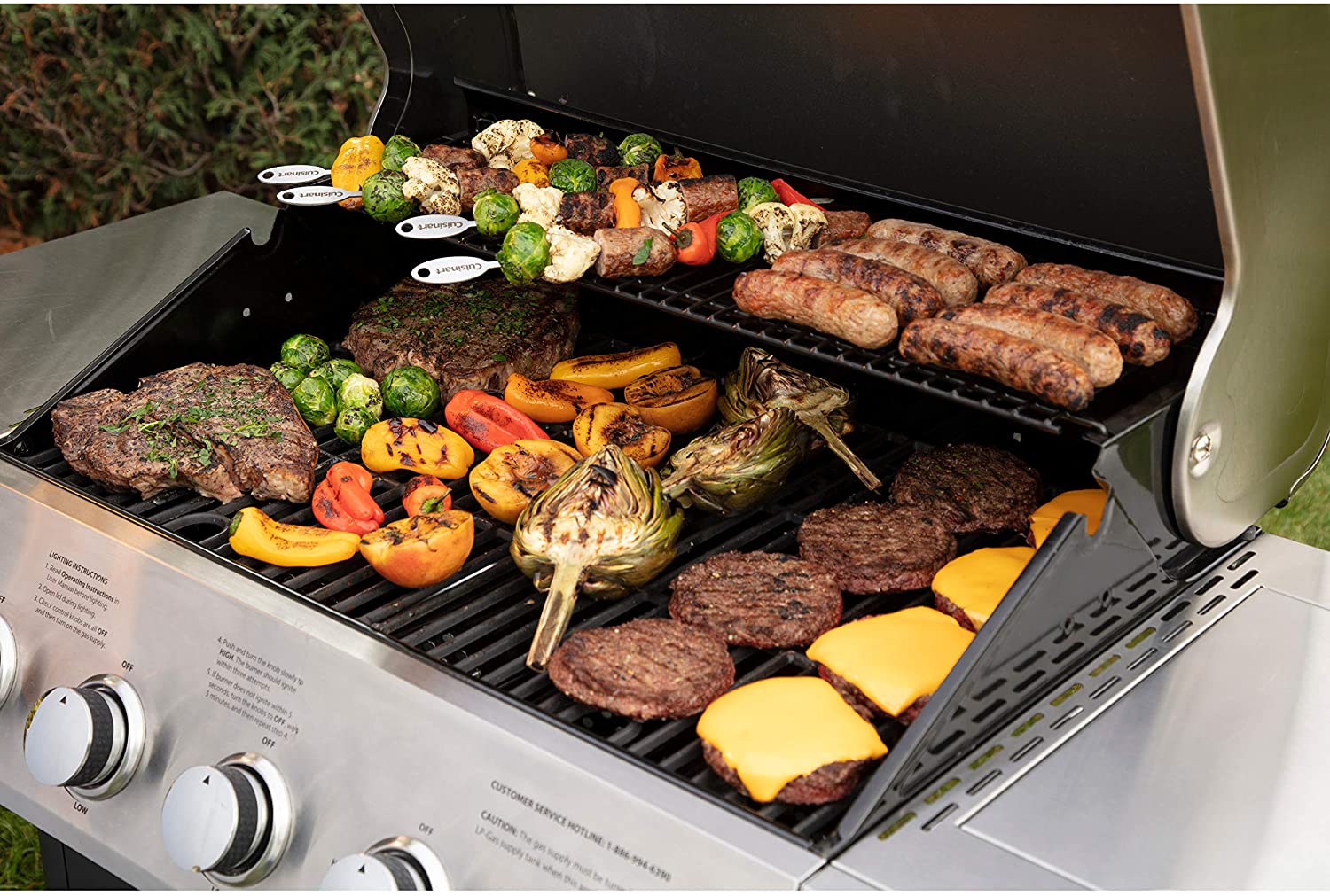 CGG-8500 boczny Five palnik grill gazowy