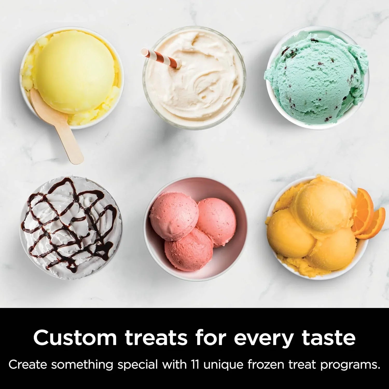 b768d6125172d5225a9716d5a6ab15961d4521a011d0a46767f141b9c7a07e82 Ice Cream Maker - NC301 Creami - Designed for Gelato, Mix-ins, Milkshakes, Sorbet, Smoothie Bowls and More, 7 One-touch Programs, With (2) Pint Containers