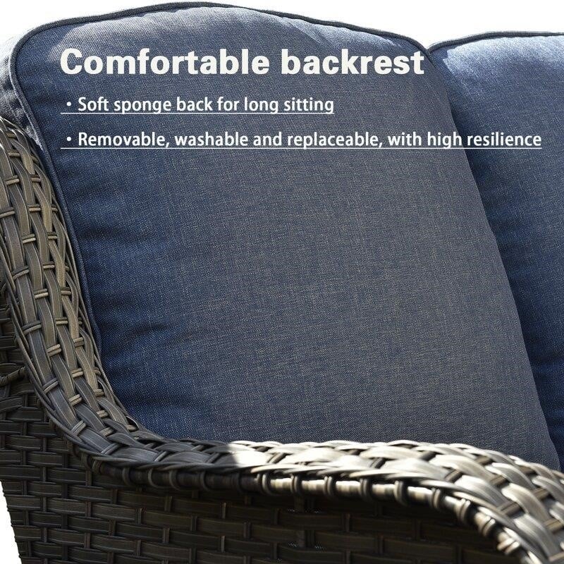 b8aa1ed136cb165dbf9fd2a3a8e949155ca10409337dcd89009fa0610a5a8a1d Latimer Wicker/rattan 5-osobowy Seating Group z Cushions
